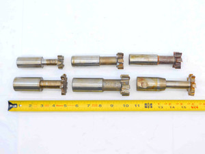 6pc LOT T-SLOT STAGGERED SIDE MILLIUNG CUTTER SIZES RANGE FROM 1 1/4 - 1 7/8 OD - JG4957CH5
