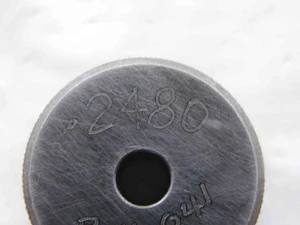 .2480 CL XX MASTER PLAIN BORE RING GAGE .2500 -.0020 UNDERSIZE 1/4 6.299 mm .248 - NS7020BG6