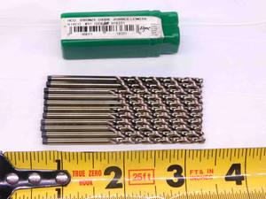 11PCS PRECISION 0.12 O.D. M-42 JOBBER LENGTH DRILL BIT 018331 R18CO .12 #31 - JJ2492BB6