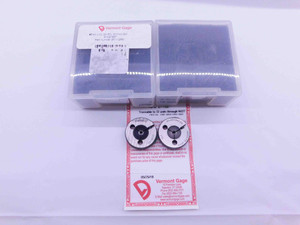 NEW 5 40 UNC 2A VERMONT THREAD RING GAGES #5 .125 GO NO GO PD'S = .1080 & .1054 - DW41789VTG