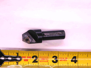3/4 DIA 60 DEG INDEXABLE CHAMFER MILL CS.750/60 1/2 SHANK TPGT21.51E INSERTS .75 - JJ2523BC5