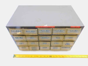 20 DRAWER SMALL TOOLS STORAGE CABINET ORGANIZER 11" X 3.375 X 2.25 DRAWER DIMS