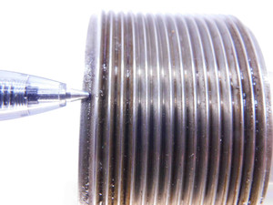 2 5/16 12 NS 2 SET THREAD PLUG GAGE 2.3125 GO NO GO P.D.'S = 2.2584 & 2.2516 - DW41819OB6