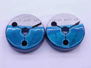 1/8 28 BSPP 55 DEG PIPE THREAD RING GAGE .125 GO NO GO P.D.'S = .3601 & .3573 - DW41836CC5