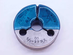 5/8 27 NS 5/8"-27 UNS 3A THREAD RING GAGE .625 .6250 GO ONLY P.D. = .6009 - DW41857AC6