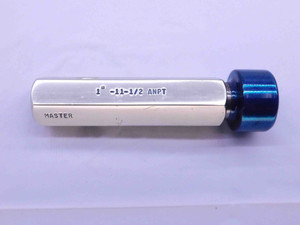 1" 11 1/2 ANPT PIPE PLAIN SET THREAD PLUG GAGE 1.0 MASTER 6 STEP CREST CHECK - DW41875AA6