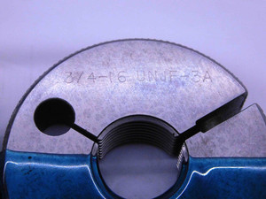 3/4 16 UNJF 3A THREAD RING GAGES .75 .750 .7500 GO NO GO P.D.'S = .7094 & .7056 - DW41917BG6