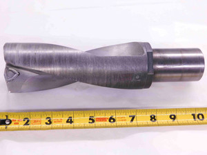 HERTEL 63mm O.D. COOLANT INDEXABLE INSERT DRILL 1 3/4 SHANK 2 FL HOLDS WP-43 - JJ2700BC5