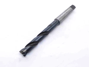 CLEVELAND 19/32 O.D. HSS TWIST DRILL BIT MORSE TAPER #2 SHANK 3" LOC .5937 MT2 - NS7206AT5