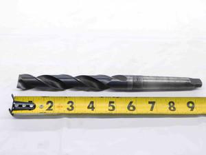STANDARD 49/64 O.D. HSS TWIST DRILL BIT MORSE TAPER #2 SHANK 5" LOC .7656 MT2 - NS7215AT5