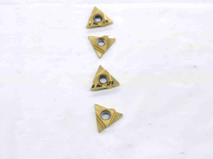 4pcs TOOL FLO TPMC 32 NGR W.062 GP6 TiN CARBIDE GROOVING INSERTS .062" WIDTH - NS7260RDT