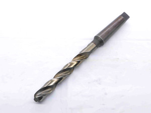 C-L 11/16 O.D. COBALT TWIST DRILL BIT MORSE TAPER #3 SHANK 4 1/2 LOC .6875 MT3 - NS7278AT5