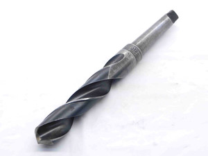 NATIONAL 57/64 O.D. HSS TWIST DRILL BIT MORSE TAPER #2 SHANK 4" LOC .8906 MT2 - NS7288AT5
