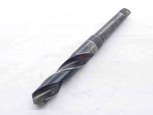 CLEVELAND 53/64 O.D. HSS TWIST DRILL BIT MORSE TAPER #2 SHANK .8281 MT2 USA - NS7289AT5