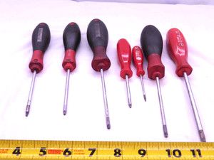 7pc SET OF WIHA TORX SCREW DRIVERS T5 T9 T10 T15 T20 T27 HAND TOOLS - JJ2771CT4