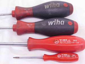 7pc SET OF WIHA TORX SCREW DRIVERS T5 T9 T10 T15 T20 T27 HAND TOOLS - JJ2771CT4