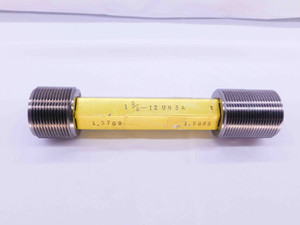 1 5/8 12 UN 3A SET THREAD PLUG GAGE 1.625 GO NO GO P.D.'S = 1.5709 & 1.5665 - DW41970BD6