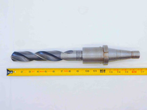 A.T.M. INC. 1 11/32 O.D. HSS TWIST DRILL BIT W/ NMTB40 TOOL HOLDER 1.3437 USA