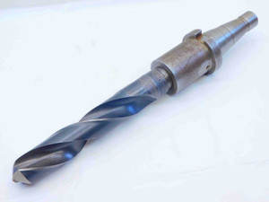 CLEVELAND DRILL CO. 1 13/32 O.D. HSS DRILL BIT W/ NMTB40 TOOL HOLDER 1.4063 USA