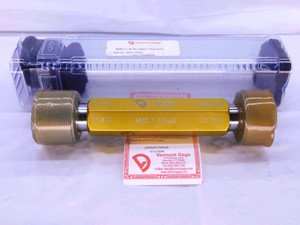NEW M38 X 1.5 6H VERMONT THREAD PLUG GAGE 38 GO NO GO P.D.'S = 37.026 & 37.226 - DW42046VTG