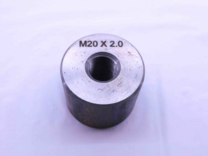 SHOP MADE M20 X 2 SOLID THREAD PLUG GAGE 20 2.0 METRIC INSPECTION CHECK - DW42049CH5