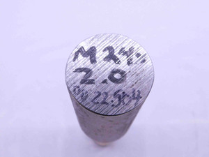 SHOP MADE M24 X 2 THREAD PLUG GAGE 24 2.0 GO ONLY P.D. = 22.504 METRIC CHECK - DW42051CH5
