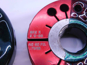M22 X 2.5 6g METRIC THREAD RING GAGES 22 GO NO GO P.D.'S = 20.334 & 20.164 CHECK - DW42077CH5