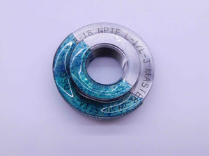 3/8 18 NPTF L1 & L3 MASTER PIPE THREAD RING GAGE .375 .3750 DRYSEAL SETTING - DW42098CTC