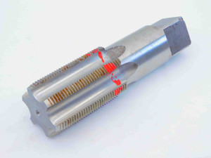 2 1/2 8 NS HSS BOTTOMING TAP 6 STRAIGHT FLUTE 2.5 THREAD FORMS H-8 MACHINIST - JG5227LVR