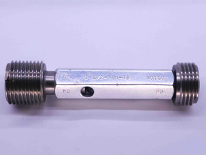 1 1/2 8 UN 3B THREAD PLUG GAGE 1.5 1.50 1.500 GO NO GO P.D.'S = 1.4188 & 1.4259 - DW42128AC6