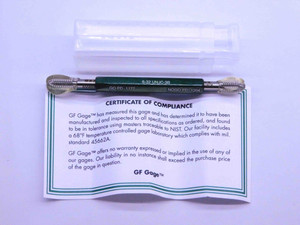 NEW 6 32 UNJC 3B THREAD PLUG GAGE #6 .138 .1380 GO NO GO P.D.'S = .1177 & .1204 - DW42145GFG