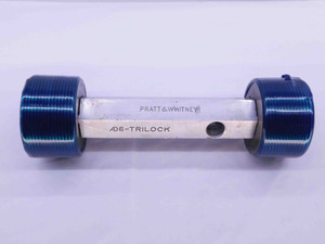 2 1/4 12 NS 3 SET THREAD PLUG GAGE 2.25 2.250 GO NO GO P.D.'S = 2.1959 & 2.1890 - DW42148OB6