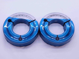 2" 16 NS 2 THREAD RING GAGES 2.0 2.00 2.000 GO NO GO P.D.'S = 1.9594 & 1.9536 - DW42171CD5
