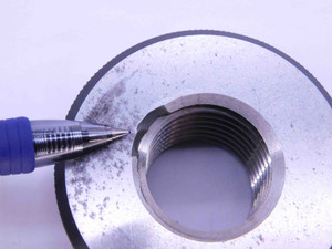 M30 X 3.5 6g METRIC SOLID THREAD RING GAGES 30 GO NO GO P.D.'S = 27.674 & 27.462 - DW42177AE6