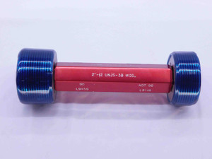 2" 12 UNJS 3B MODIFIED THREAD PLUG GAGE 2.0 GO NO GO P.D.'S = 1.9459 & 1.9518 - DW42199LVR