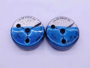 1/4 28 UNJF 3A VERMONT THREAD RING GAGES .25 GO NO GO P.D.'S = .2268 & .2243 - DW42200LVR