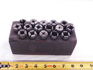 16pcs SET SCULLY JONES LOCK AND EJECT TAPPING COLLETS SIZES FROM #1 TO 3/4" - JJ3037BL6