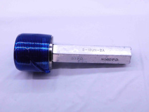 2" 12 UN 2A SET THREAD PLUG GAGE 2.0 2.00 2.000 2.0000 GO ONLY P.D. = 1.9441 - DW42227AA6