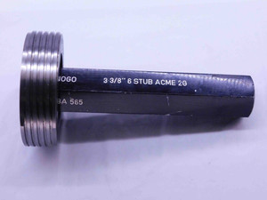 3 3/8 6 STUB ACME 2G THREAD PLUG GAGE 3.375 3.3750 NO GO ONLY P.D. = 3.3485 - DW42258BU5