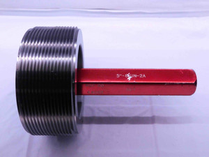 5" 8 UN 2A SET THREAD PLUG GAGE 5.0 5.00 5.000 5.0000 NO GO ONLY P.D. = 4.9062 - DW42260BU5