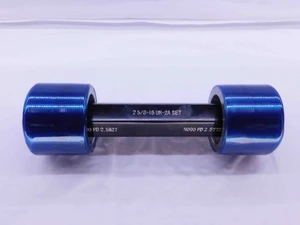 2 5/8 16 UN 2A SET THREAD PLUG GAGE 2.625 GO NO GO P.D.'S = 2.5827 & 2.5772 - DW42273BU5