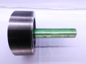 5 1/2 12 UN 3A SET THREAD PLUG GAGE 5.5 .50 .500 .5000 GO ONLY P.D. = 5.4459 - DW42279LVR