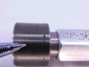 1 3/8 28 UN 3B THREAD PLUG GAGE 1.375 1.3750 GO NO GO P.D.'S = 1.3518 & 1.3558 - DW42311CD5