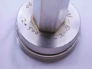 SHOP MADE 2 1/2 16 UN 2B THREAD PLUG GAGE 2.5 2.50 2.500 2.5000 GO AND NO GO - DW42312CD5