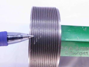 BUDGET 2 3/4 16 UNJ 3B THREAD PLUG GAGE 2.75 GO NO GO P.D.'S = 2.7094 & 2.7148 - DW42313CD5
