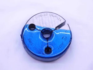7/16 20 UNJF 2A THREAD RING GAGE .4375 GO ONLY P.D. = .4037 INSPECTION CHECK - DW42315CD5