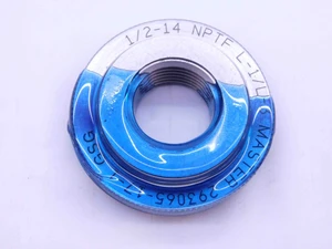 1/2 14 NPTF L1 & L3 MASTER PIPE THREAD RING GAGE .5 .50 .500 DRYSEAL SETTING - DW42343CTC