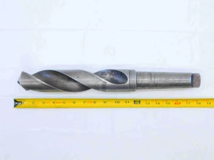UNION DRILL CO. 2 3/16 O.D. HSS DRILL BIT MORSE TAPER #5 SHANK 2.1875 MT5 USA