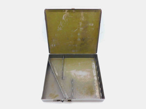 VINTAGE HSS TOOL STORAGE AND INDEX FILE BOX 9.25 X 8.375 X 1.4375" OUTSIDE DIMS - JG5314BM6