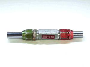 .5950 & .6100 CL XX PIN PLUG GAGE GO NO GO .6094 +.0006 39/64 15 mm .595 .610 - TD0056BT6